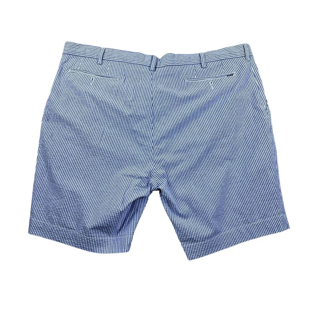 Polo Ralph Lauren Men's Shorts 42 Preppy Seersucker Stripe Stretch‎ Classic Fit